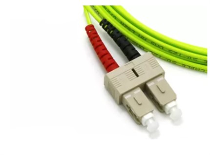SC OM5 100G Duplex Simplex Fiber Optic Patch Cord PVC/LSZH Cover Long Lifespan