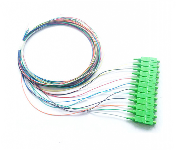 SC/APC Fiber Optic Pigtail Single Mode 9/125 0.9mm 1.0m LSZH