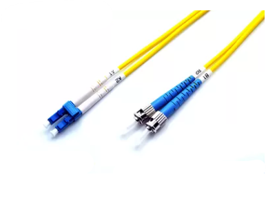 Yellow Fiber Optic Patch Cord SM Duplex LC/UPC-FC/UPC 3.0mm PVC LSZH 2.0m