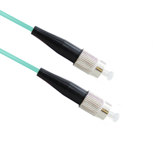 Duplex PVC LSZH 1.0m Optical Fiber Patch Cable MM LC/UPC-FC/UPC 2.0mm OM3