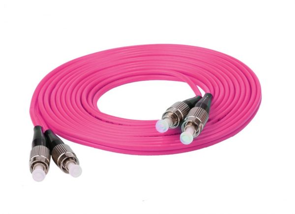 FC / UPC – FC / UPC Fiber Optic Patch Cables 50 / 125 Violet For Fast Ethernet 10G