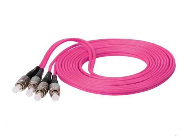 FC / UPC – FC / UPC Fiber Optic Patch Cables 50 / 125 Violet For Fast Ethernet 10G