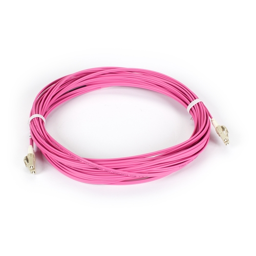 LC MM 50/125 Duplex Fiber Patch Cable 3.0mm Diameter LC OM4 Patch Cord Pink Color