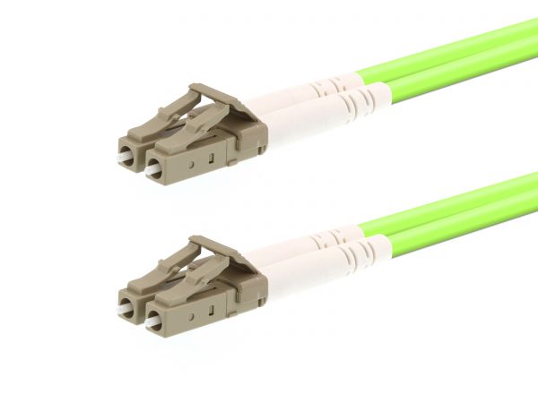 LC SC FC ST DIN MU D4 50/125 OM5 Lime Fiber Optic Patch Cord Cable FTTA 5G