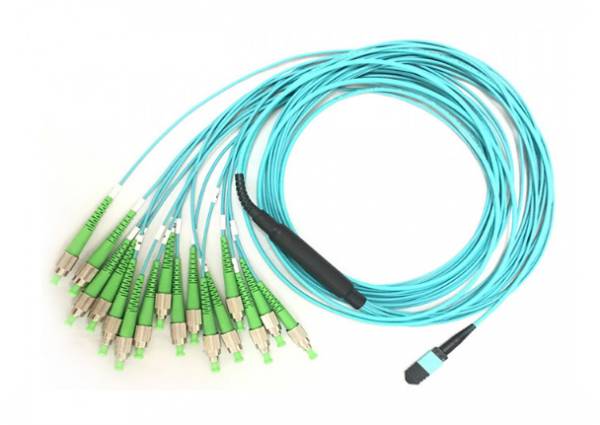 16 Core MPO Patch Cable LC FC ST SC Optical Fiber Connector For Data Center